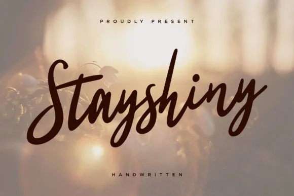 Stayshiny Font Stayshiny Font Poster 1