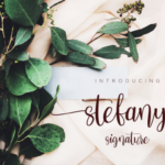 Stefany Font Poster 1