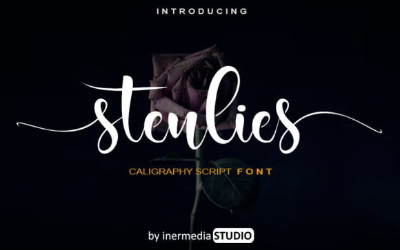 Stenlies Font Poster 1