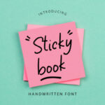 Sticky Book Font Poster 4
