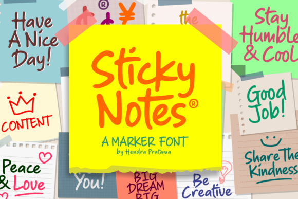 Sticky Notes Font