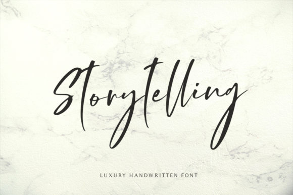 Storytelling Font Poster 1