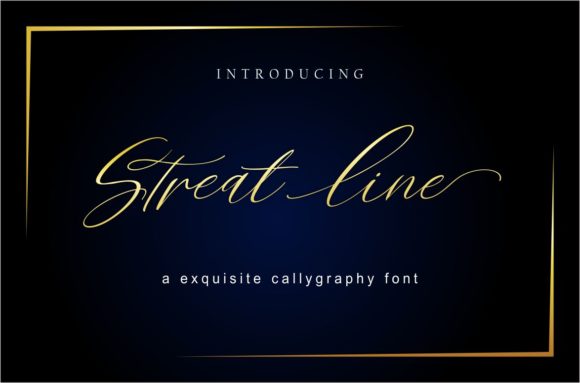 Streat Line Font Poster 1