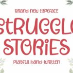 Struggle Stories Font Poster 1