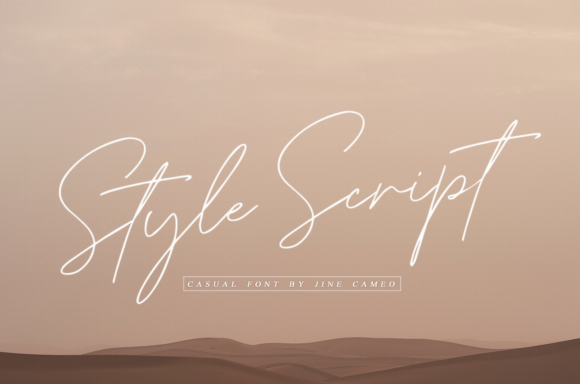 Style Script Font Poster 1
