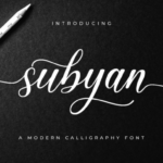 Subyan Font Poster 1