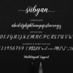 Subyan Font Poster 7
