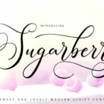 Sugarberry Font Poster 1