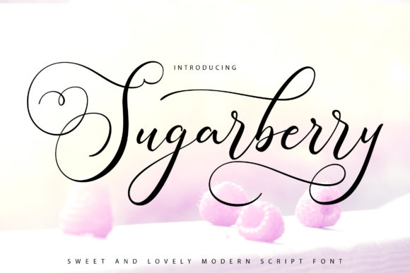 Sugarberry Font Poster 1