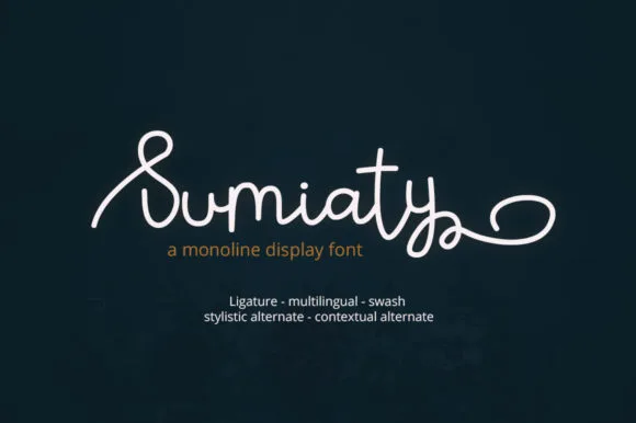 Sumiaty Font Sumiaty Font Poster 1