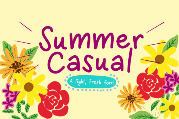 Summer Casual Font Poster 1