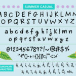 Summer Casual Font Poster 5