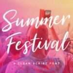 Summer Festival Font Poster 1