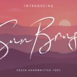 Sun Brush Font Poster 1