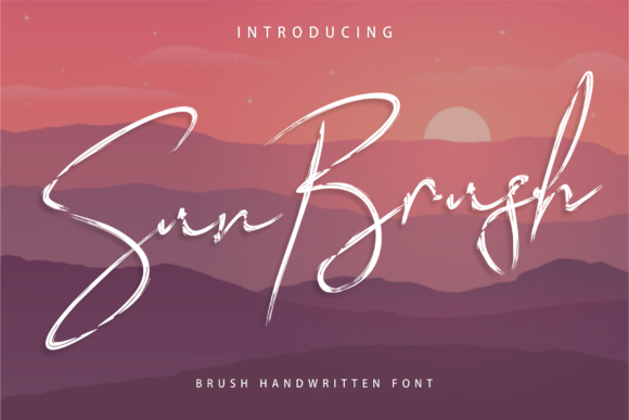 Sun Brush Font Poster 1