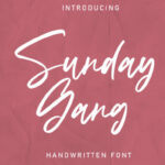 Sunday Gang Font Poster 1