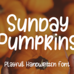 Sunday Pumpkins Font Poster 1