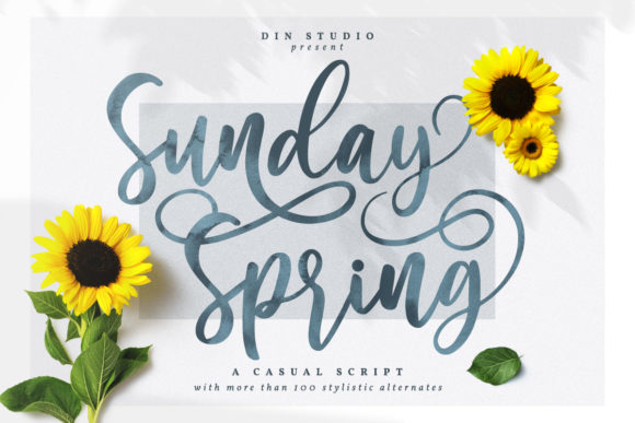Sunday Spring Font Poster 1