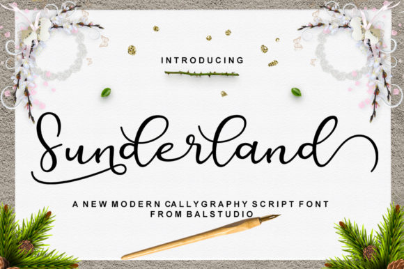 Sunderland Font Poster 1