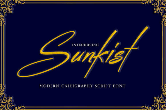 Sunkist Font