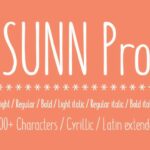 Sunn Pro Font Poster 1