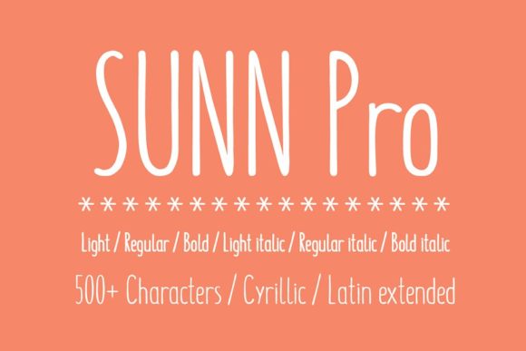 Sunn Pro Font Poster 1