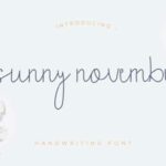 Sunny November Font Poster 1