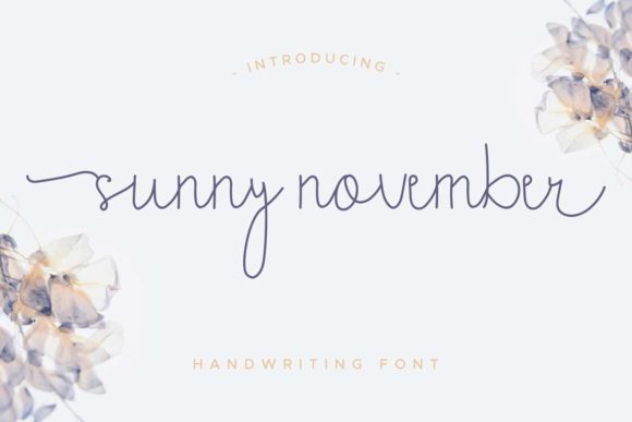 Sunny November Font Poster 1