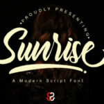 Sunrise Font Poster 1