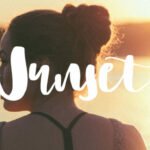 Sunset Font Poster 1