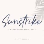 Sunstrike Font Poster 12