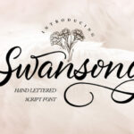 Swansong Font Poster 1