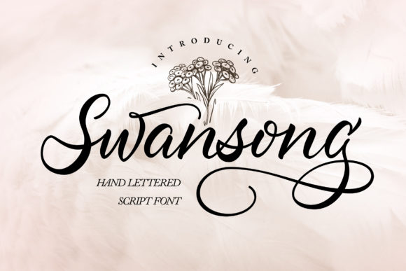 Swansong Font Poster 1