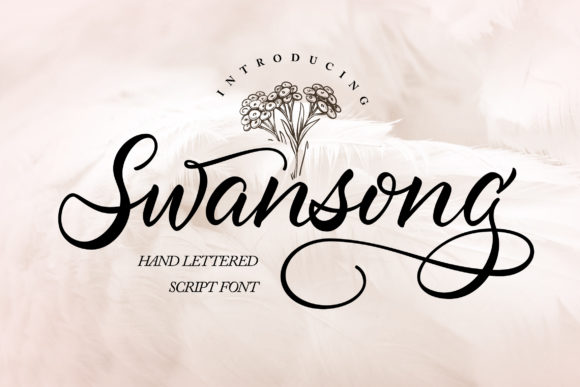 Swansong Font Poster 1