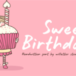 Sweet Birthday Font Poster 1