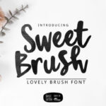 Sweet Brush Font Poster 1