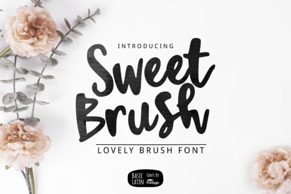 Sweet Brush Font Poster 1