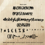 Sweet Brush Font Poster 2