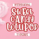 Sweet Candy Lollipop Font Poster 1