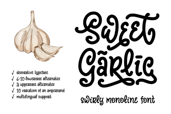 Sweet Garlic Font Poster 1