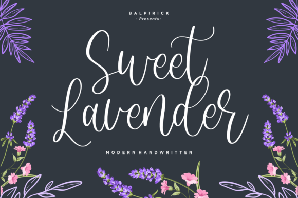 Sweet Lavender Font Poster 1