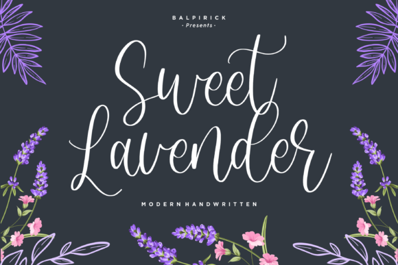 Sweet Lavender Font Sweet Lavender Font Poster 1