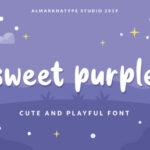 Sweet Purple Font Poster 1