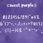 Sweet Purple Font Poster 10