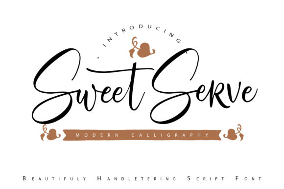Sweet Serve Font Poster 1