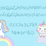 Sweet Unicorn Font Poster 7