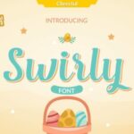 Swirly Font Poster 1