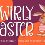 Swirly Easter Font Poster 1