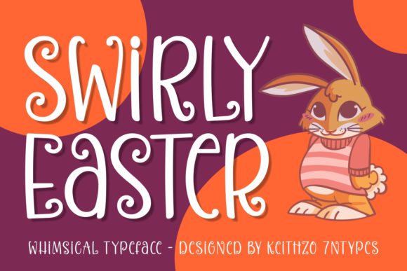 Swirly Easter Font