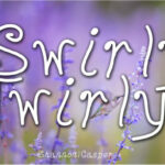 Swirly Twirly Font Poster 1
